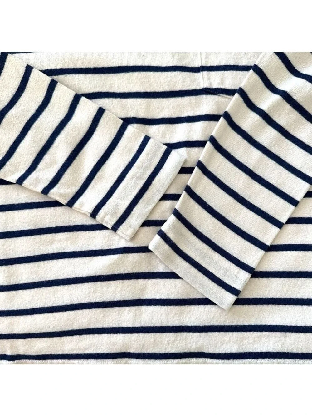 Vineyard Vines Striped Button Mockneck Cotton Long Sleeve Top Size Small - Picture 6 of 8